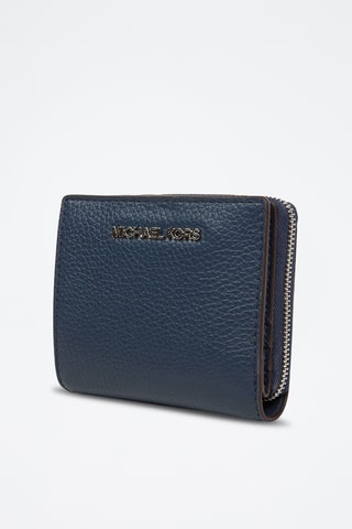 Porte-monnaie en cuir Money Pieces - Bleu marine