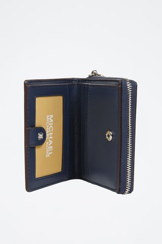 Porte-monnaie en cuir Money Pieces - Bleu marine