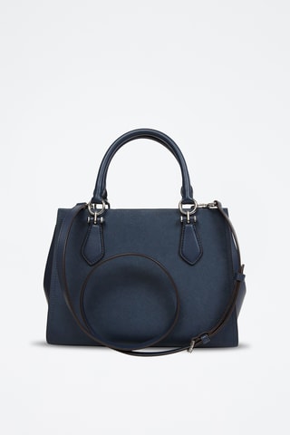 Sac à main en cuir Marilyn - Bleu marine