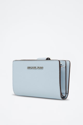 Portefeuille en cuir Jet Set Travel - Bleu