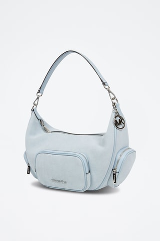 Sac porté épaule en cuir Merritt - Bleu