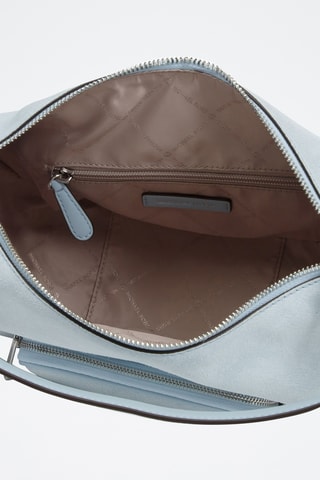 Sac porté épaule en cuir Merritt - Bleu