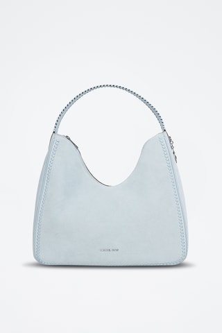Sac porté épaule en cuir Nayla - Bleu