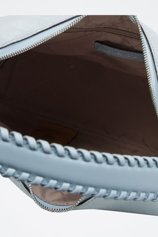 Sac porté épaule en cuir Nayla - Bleu