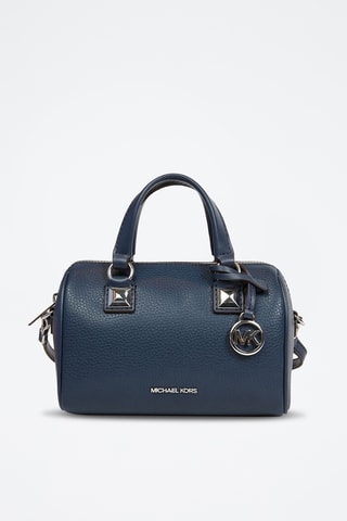 Sac à main en cuir Grayson - Bleu marine