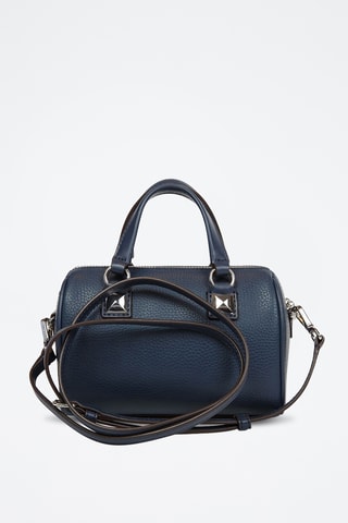 Sac à main en cuir Grayson - Bleu marine