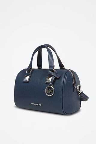 Sac à main en cuir Grayson - Bleu marine