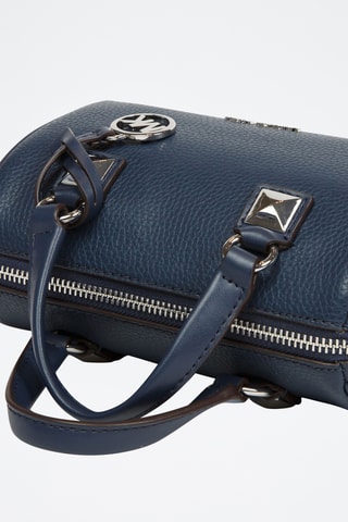 Sac à main en cuir Grayson - Bleu marine