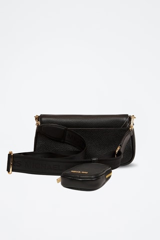 Sac bandoulière en cuir Jet Set Travel - Noir