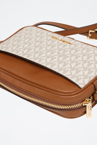 Sac bandoulière en cuir Jet Set Travel - Beige