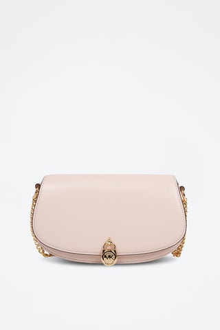 Sac porté épaule en cuir Mila - Rose