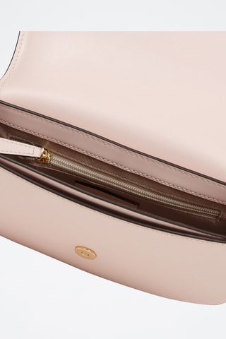 Sac porté épaule en cuir Mila - Rose