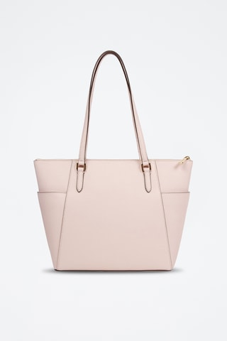 Sac porté épaule en cuir Charlotte - Rose