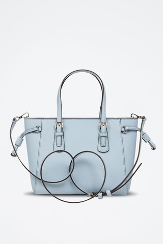 Sac à main en cuir Voyager - Bleu