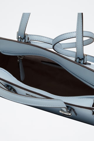 Sac à main en cuir Voyager - Bleu