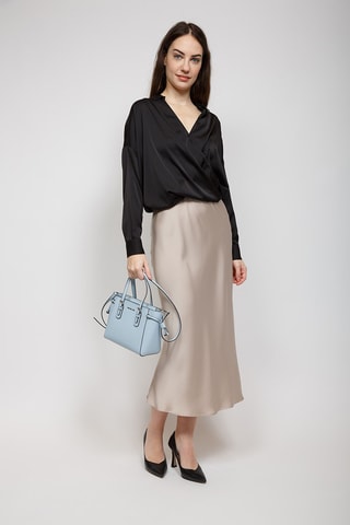 Sac à main en cuir Voyager - Bleu