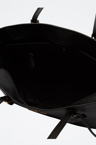Sac porté épaule en cuir Voyager - Noir