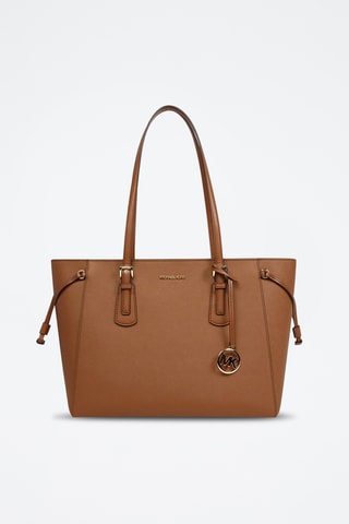 Sac porté épaule en cuir Voyager - Marron