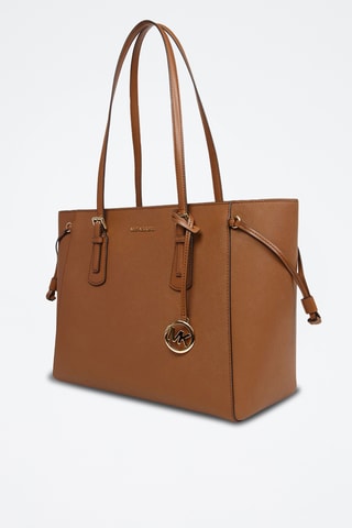 Sac porté épaule en cuir Voyager - Marron
