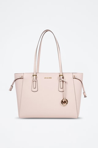 Sac porté épaule en cuir Voyager - Rose
