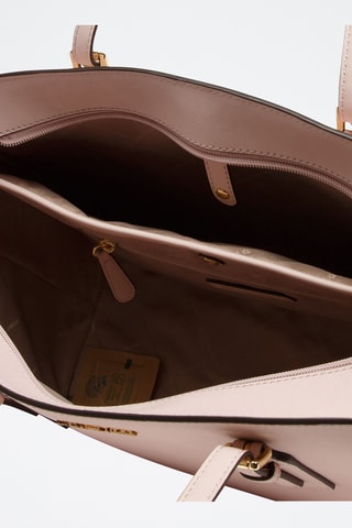 Sac porté épaule en cuir Voyager - Rose