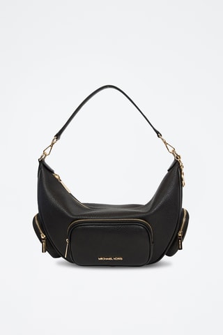 Sac porté épaule en cuir - Noir