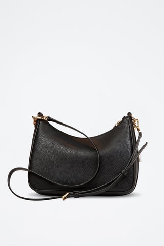 Sac porté épaule en cuir Jet Set Travel - Noir
