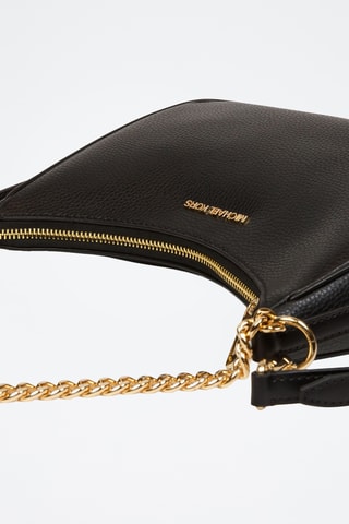 Sac porté épaule en cuir Jet Set Travel - Noir
