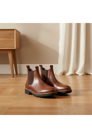 Stivaletti Beatles in pelle Thorne - Marrone