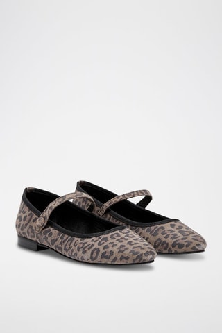 Scarpe baby in crosta di pelle Agathie - Marrone