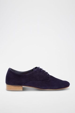 Stringate in crosta di pelle Complice 6 - Blu
