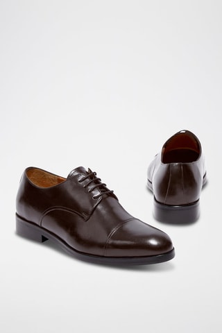 Stringate in pelle Nerian - Marrone