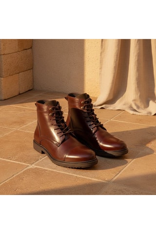 Stivaletti in pelle verniciata Kelio - Marrone