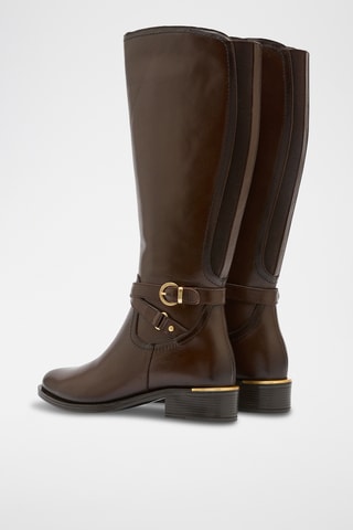 Stivali in pelle Lia - Marrone