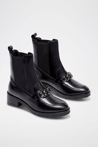 Stivaletti Beatles in pelle Pavan - Nero