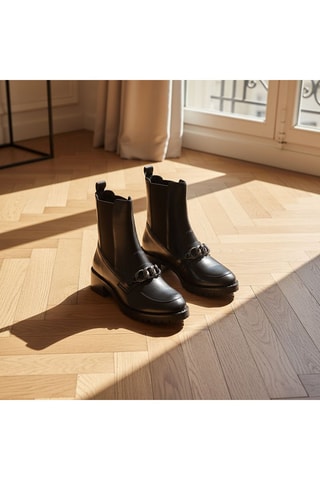 Stivaletti Beatles in pelle Pavan - Nero