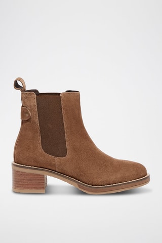 Stivaletti Beatles in pelle scamosciata Eclore - Cammello