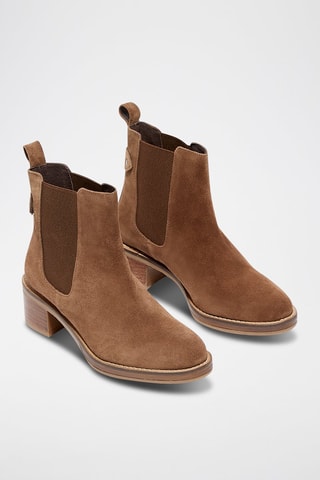 Stivaletti Beatles in pelle scamosciata Eclore - Cammello