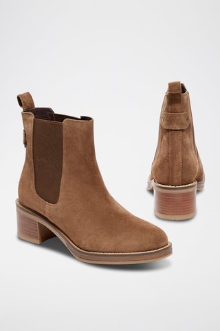 Stivaletti Beatles in pelle scamosciata Eclore - Cammello