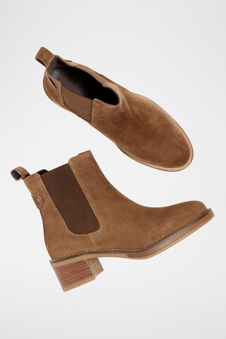 Stivaletti Beatles in pelle scamosciata Eclore - Cammello