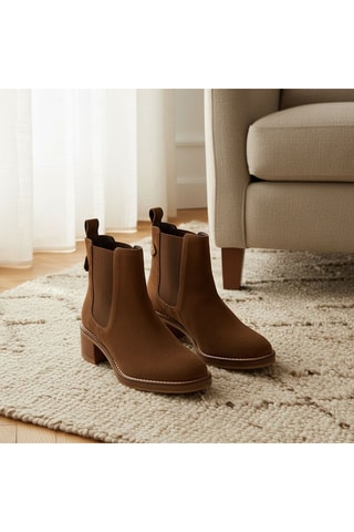 Stivaletti Beatles in pelle scamosciata Eclore - Cammello