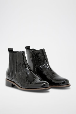 Stivaletti in pelle verniciata Fedora - Nero