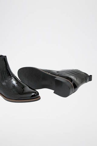 Stivaletti in pelle verniciata Fedora - Nero
