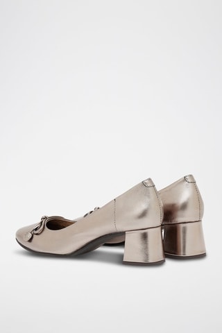 Décolleté in pelle Naila - Grigio