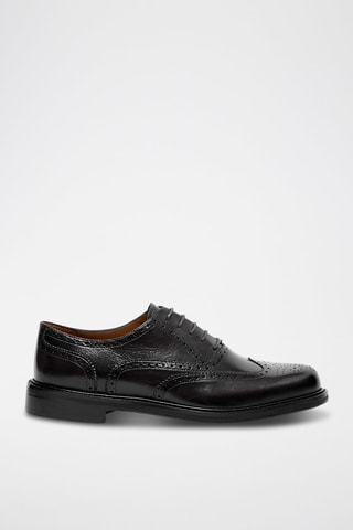 Oxford in pelle Lioren - Nero