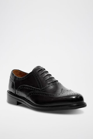 Oxford in pelle Lioren - Nero