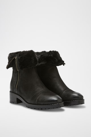 Stivaletti in pelle Oli - Nero