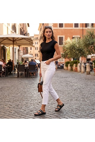 Ciabatte in pelle Raseya - Nero