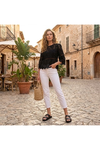 Ciabatte in pelle Raseya - Nero