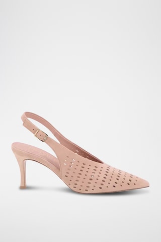 Décolleté in pelle Finia - Marrone
